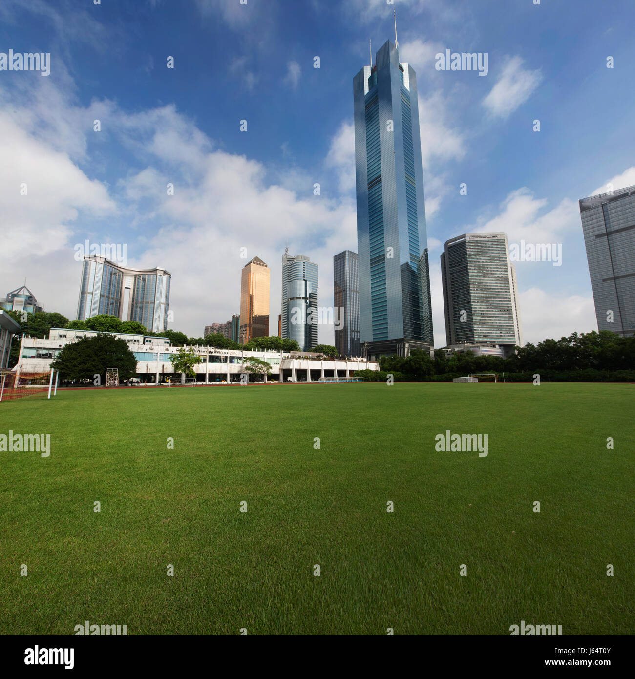 Architettura urbana della città di Guangzhou,nella provincia di Guangdong, Cina Foto Stock