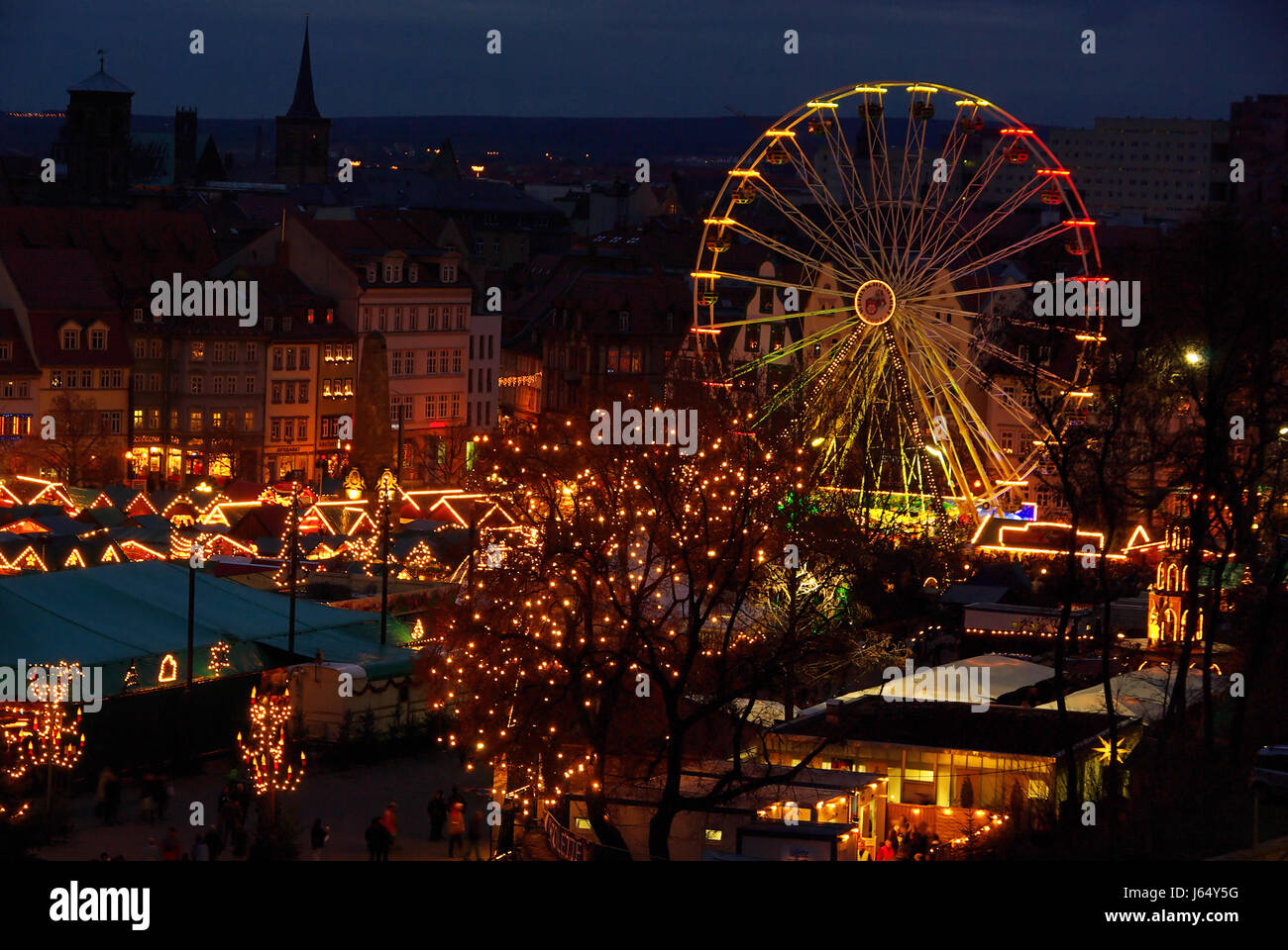 Erfurt mercatino di natale di Erfurt mercatino di Natale 16 Foto Stock