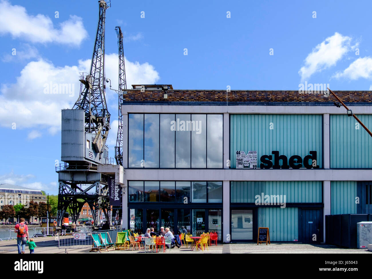 M-shed museo porto di Bristol Foto Stock