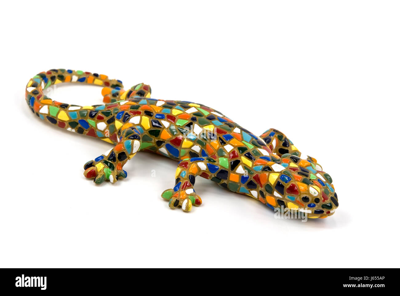 Animali giocattolo coccodrillo alligator ceramica natura terribile pietra denti di animale Foto Stock