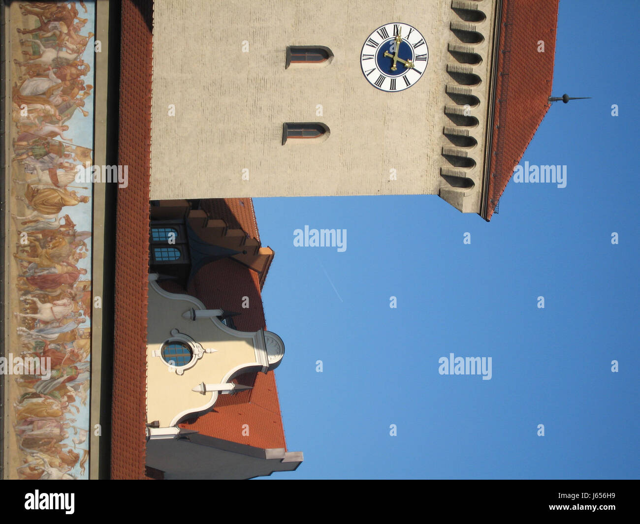 Attrazioni Baviera Monaco di Baviera medieval medioevo attrazioni torre obiettivo porta di passaggio Foto Stock