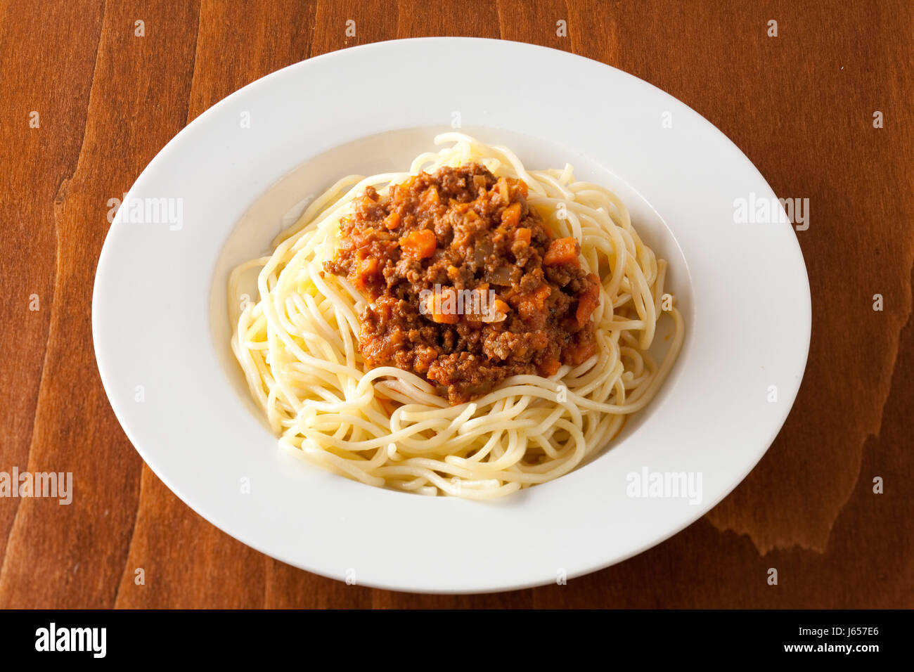 Spaghetti alla bolognese Foto Stock