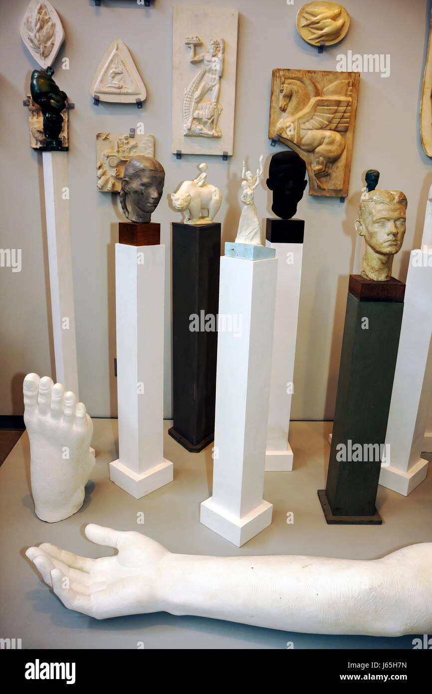 Michigan Saginaw, University Center, Saginaw Valley state University, Arbury fine Arts Center, Marshall M. Fredericks Sculpture Museum, collezione, esposizione Foto Stock
