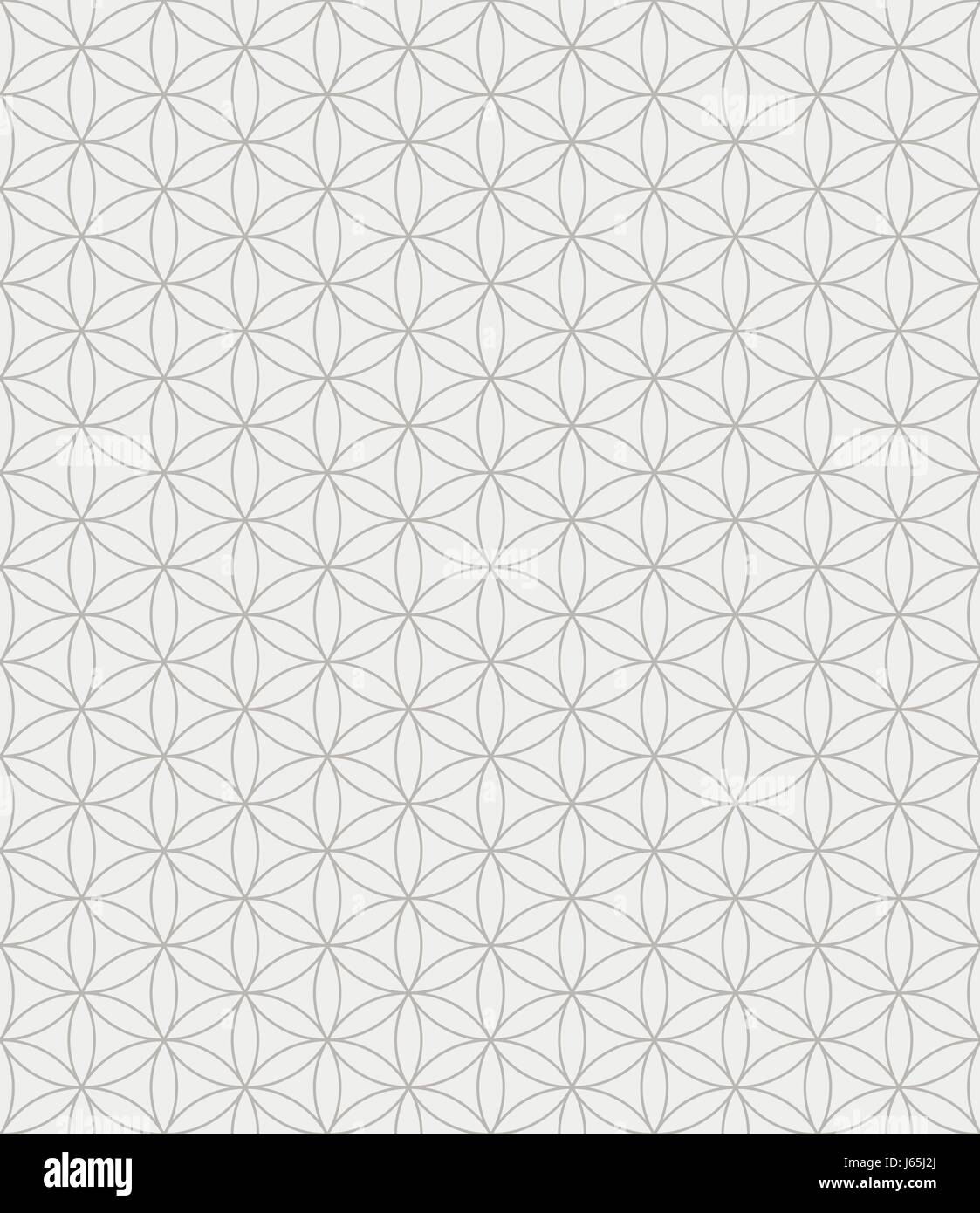 Fiore della Vita seamless pattern, geometria sacra e simboli esoterici Illustrazione Vettoriale