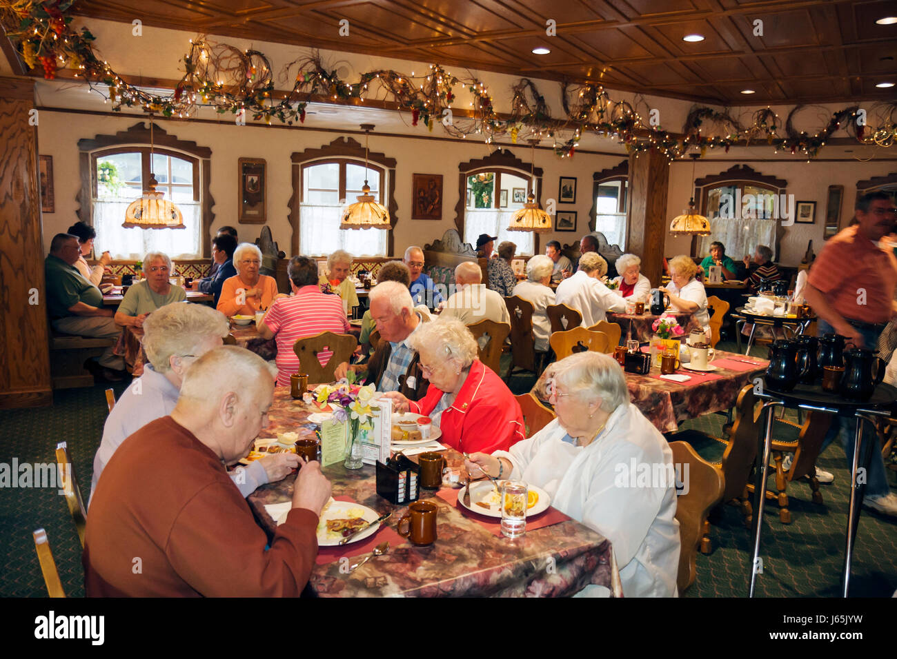 Michigan,MI,Mich,Upper Midwest,Saginaw County,Frankenmuth,comunità etnica tedesca,Bavarian Inn,ristorante ristoranti ristorazione mangiare fuori caffè Foto Stock