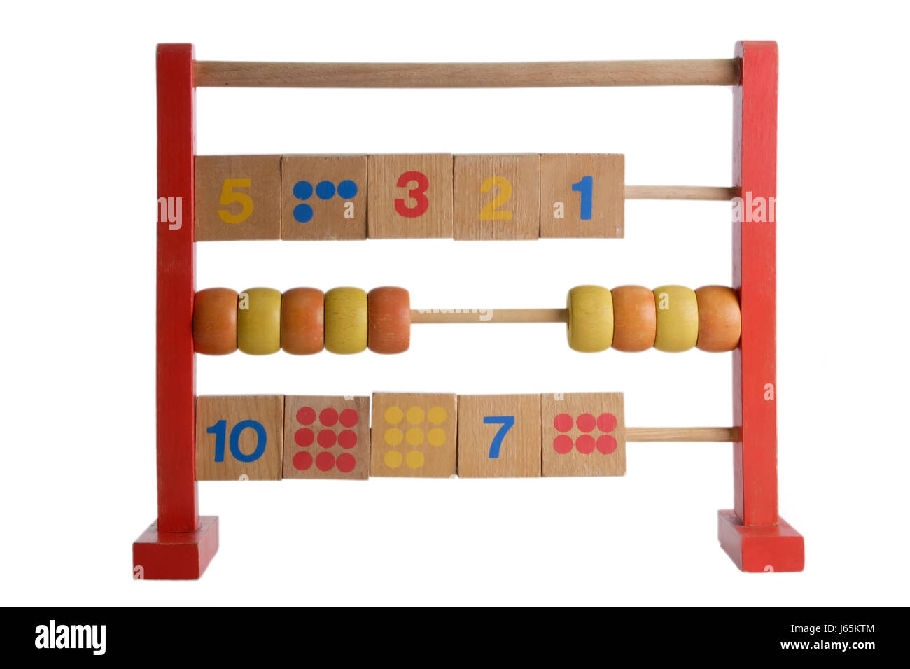 Abacus aiuto apprendimento calcolare calcolare punti matematica contare slitta regola wangler Foto Stock