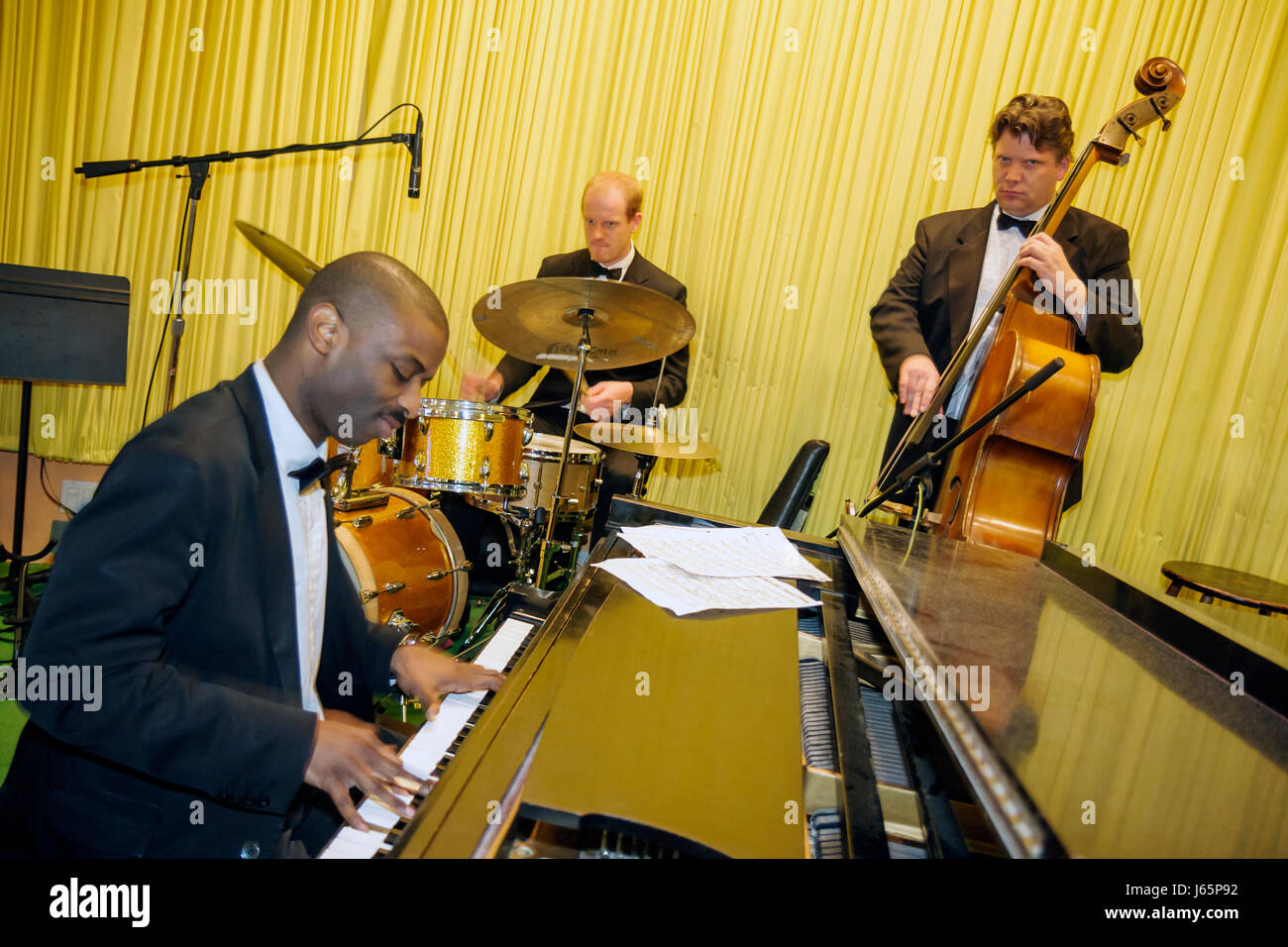 Mackinac Island Michigan, Historic state Parks Park Mackinaw, Straits of, Lake Huron, Grand, hotel alberghi alloggio motel motel motel, sala da pranzo principale, ristorante Foto Stock