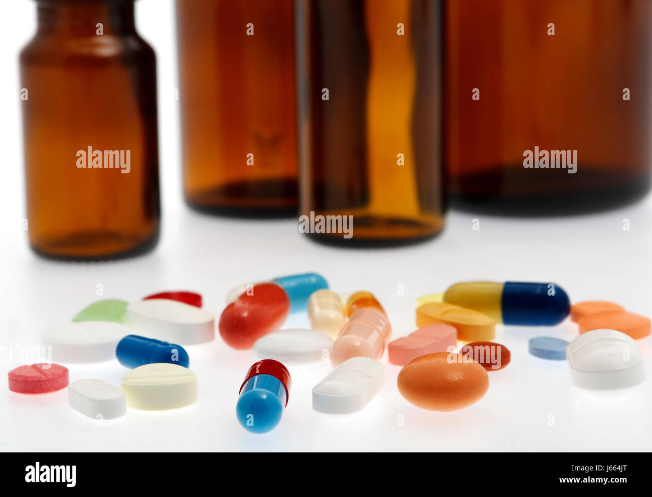 Mezzi di pillole di medicina agente farmaco sostanza remedy compresse farmacia farmacia Foto Stock
