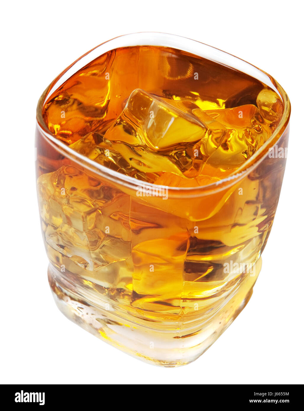 Calice di vetro tumbler bere bibs rye whisky Liquori rum calice di vetro Foto Stock