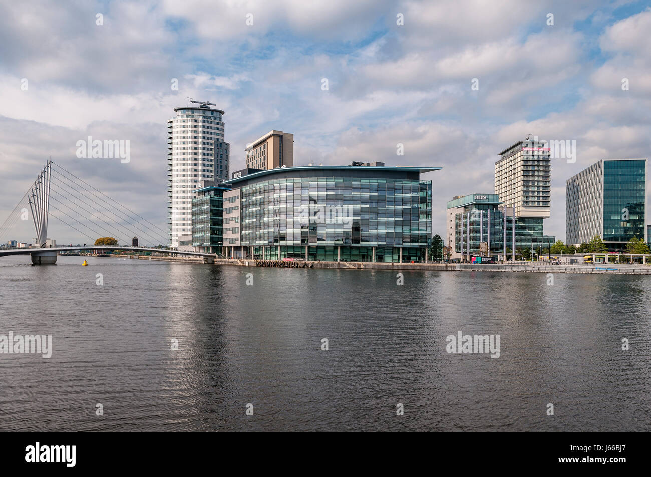 La BBC a Salford Quays Foto Stock