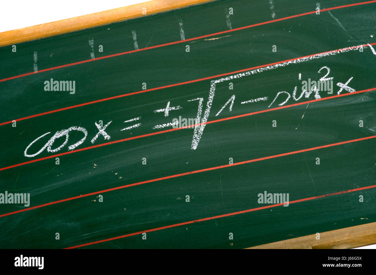 Consiglio formula matematica formule matematiche scuola istituzione educativa Foto Stock