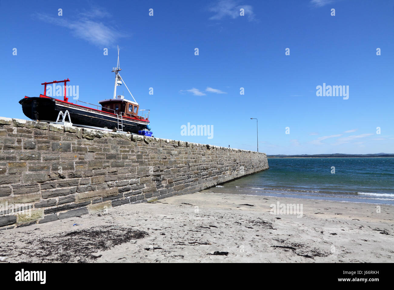 Mountcharles pier, Donegal, Irlanda Foto Stock