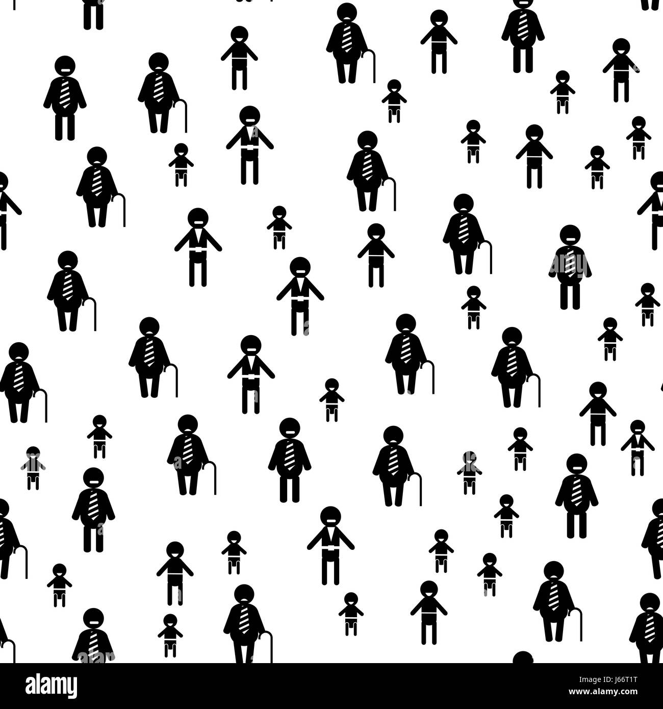 Icona di persone modello senza giunture Illustrazione Vettoriale