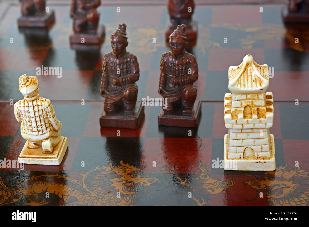 chessmen Foto Stock