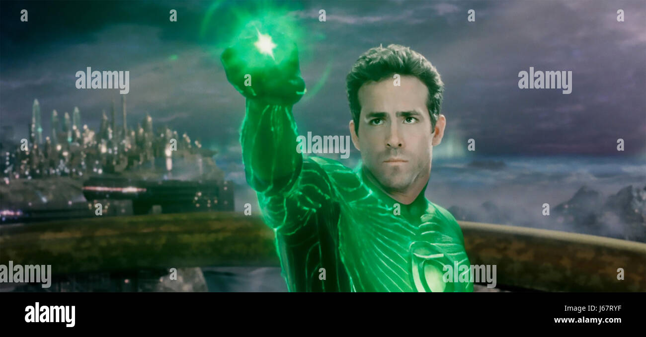 Lanterna Verde 2011 Warner Bros film con Ryan Reynolds Foto Stock