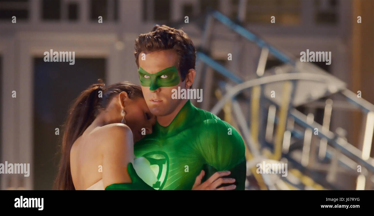 Lanterna Verde 2011 Warner Bros film con Ryan Reynolds e Blake Lively Foto Stock