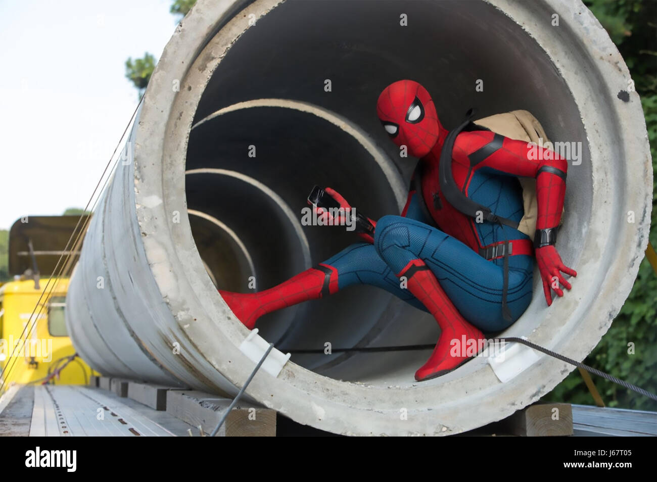 SPIDERMAN: HOMECOMING 2017 Columbia Pictures film con Tom Holland Foto Stock