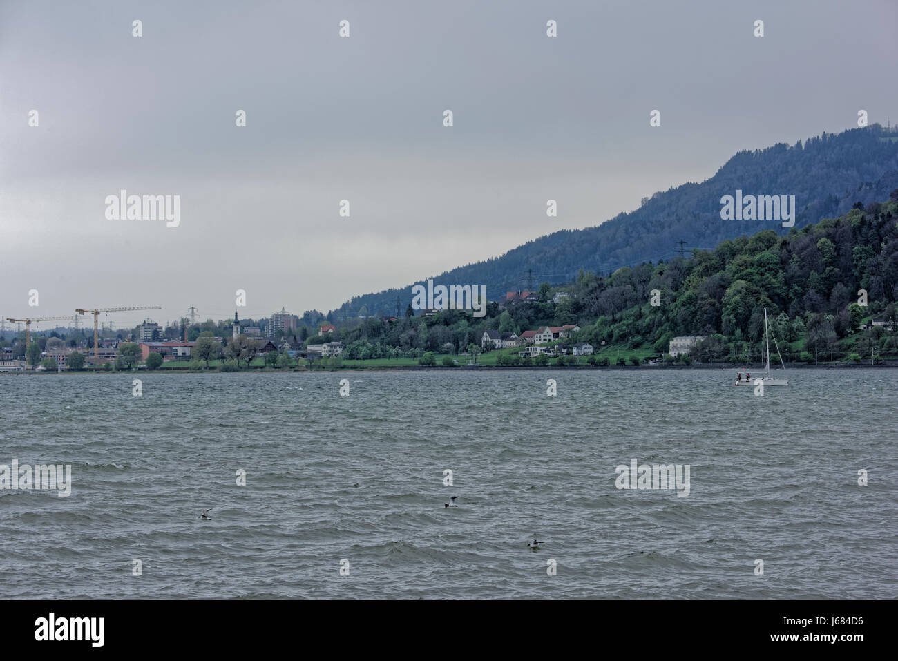 Seebühne (anfiteatro di Bregenz, Österreich) am Bodensee Foto Stock