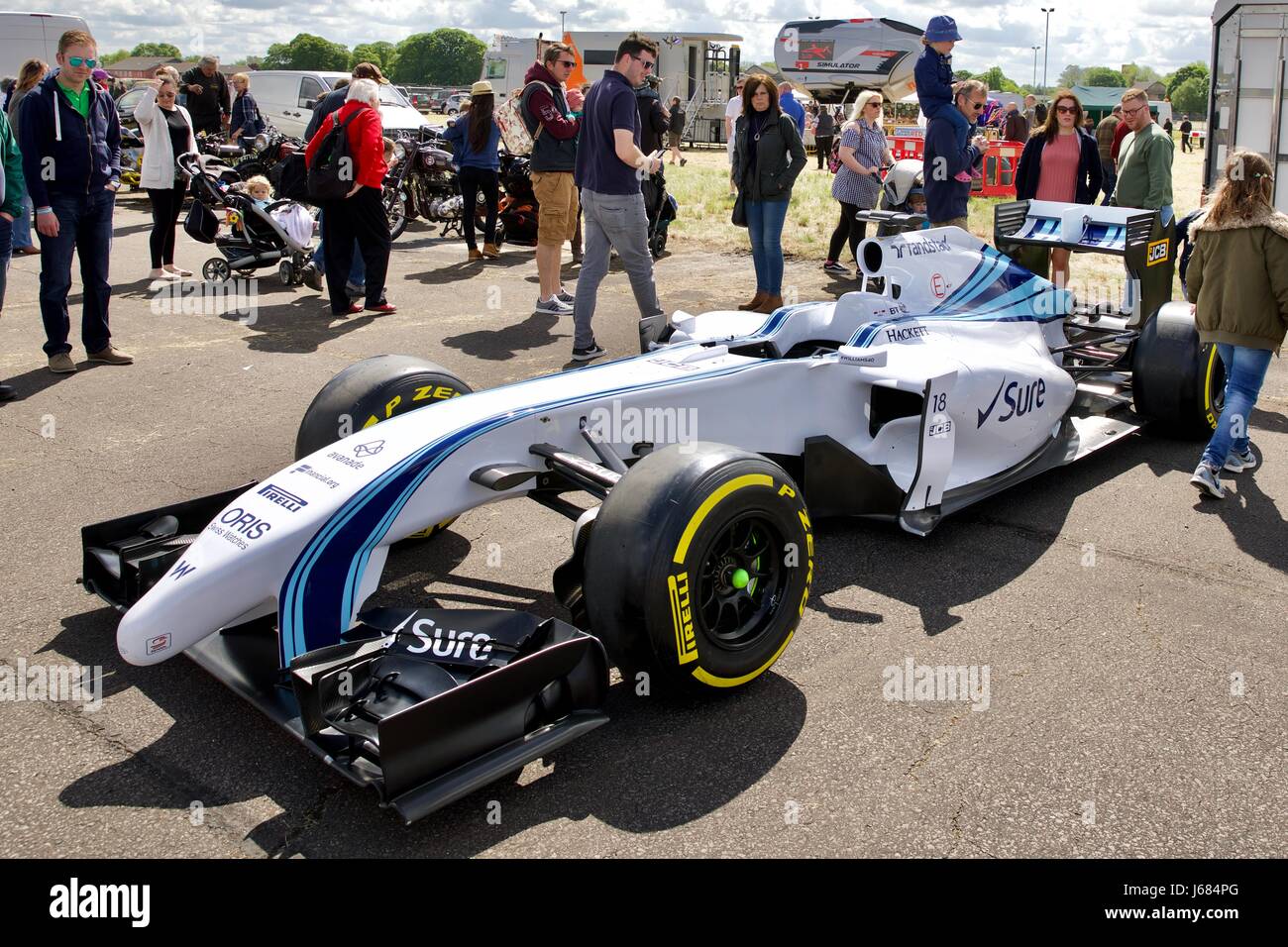 Williams F1 racing car in mostra a Abingdon Aria & Country Show 2017 Foto Stock