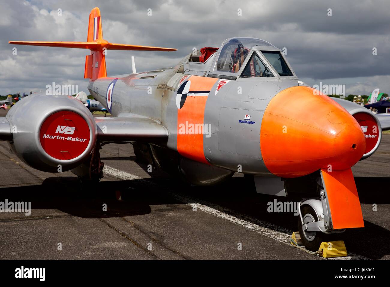 Martin Baker Gloster Meteor T7 Foto Stock