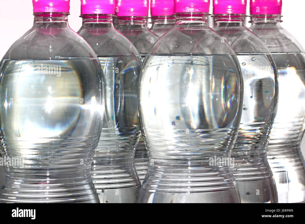 bottiglie di acqua Foto Stock