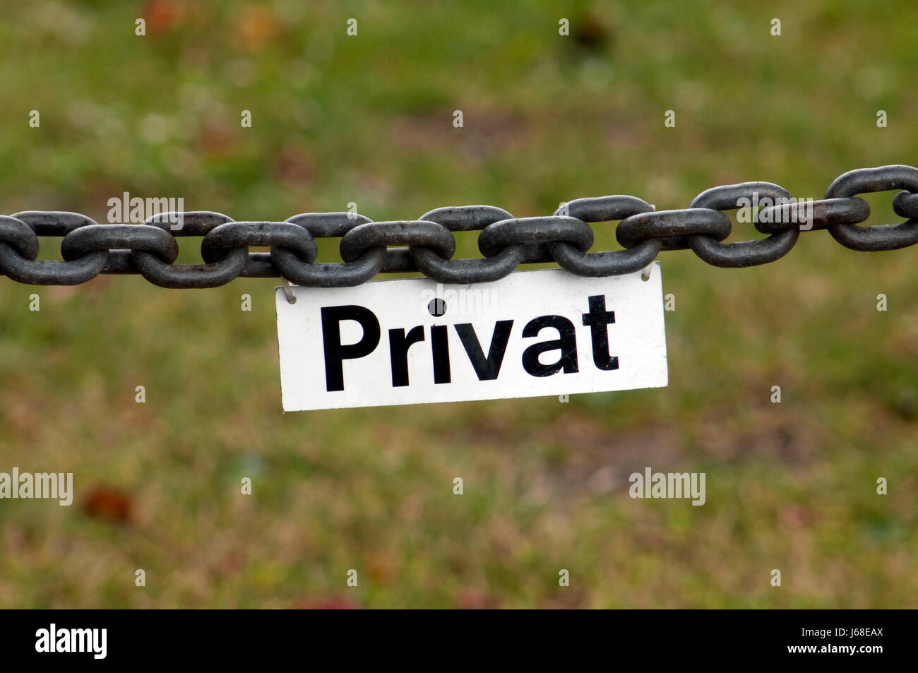 Catena privata scudo privato belastung beruf doppelbelastung grenze Foto Stock