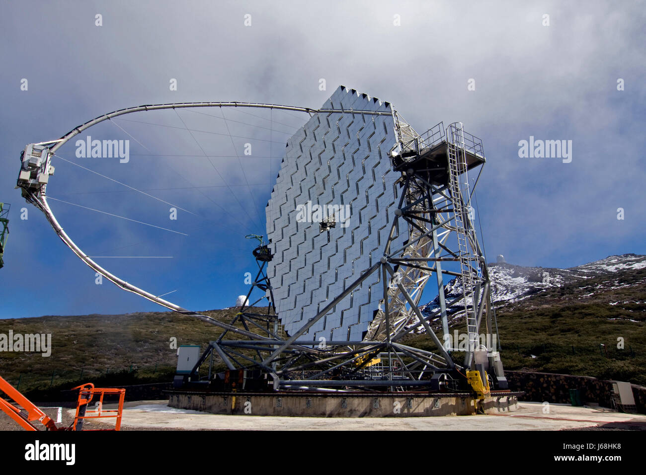 Spagna isole canarie telescopio astronomia specchio di Astrofisica delle Canarie Spagna Foto Stock