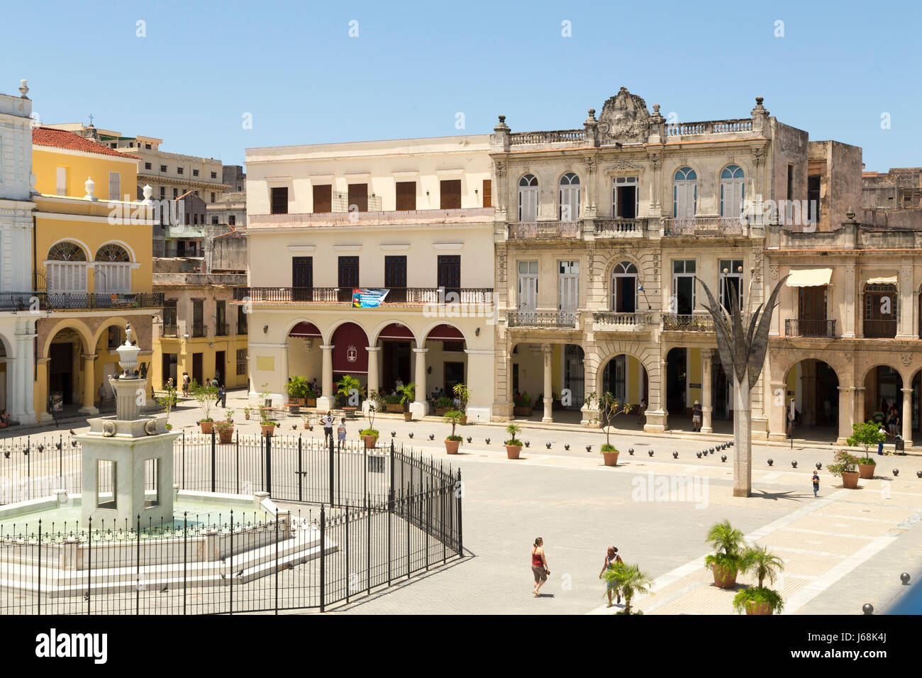 Plaza Vieja, Havana, Cuba Foto Stock