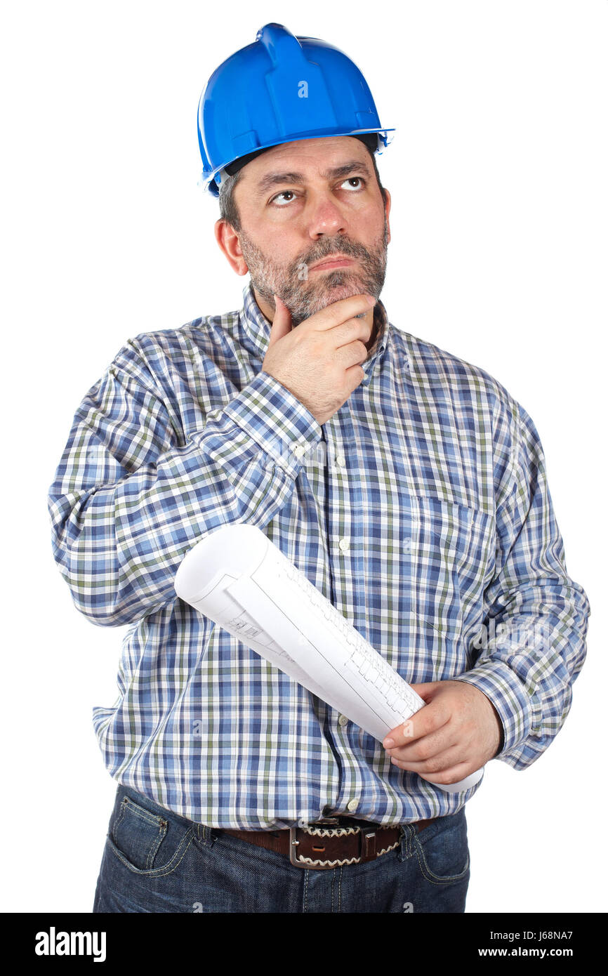 Costruttore professionale dei lavoratori del pensiero operaio lavoratore dipendente wageworker Foto Stock