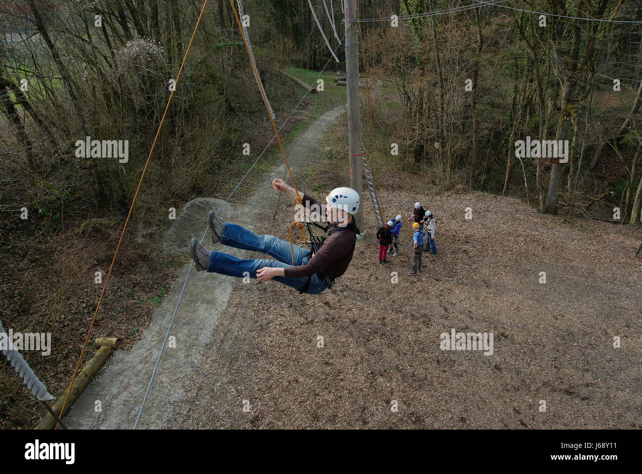 Luogo salire climbing ascend in salita arrampicarsi battistrada sfida abbandonare imparare Foto Stock