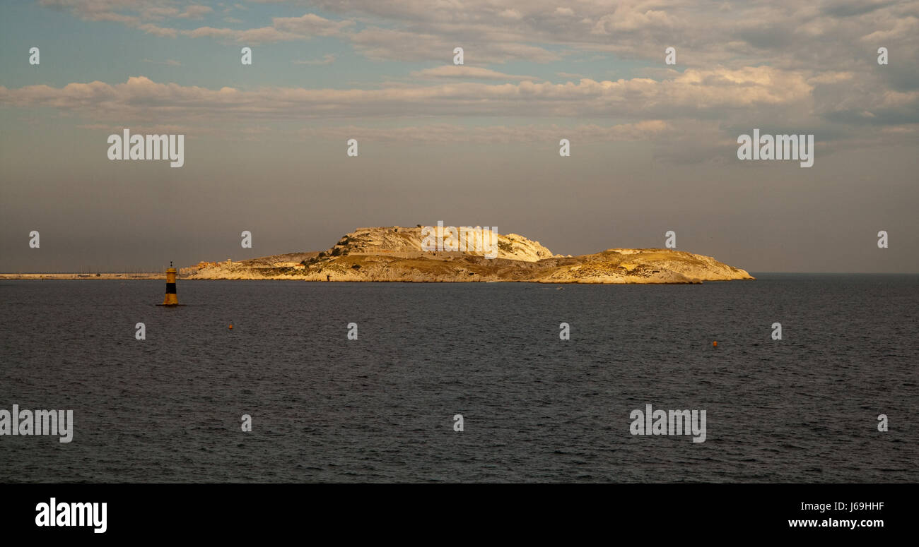 Francia Francia meridionale marsiglia isola isola brilla brilla luminosa luce della Lucent Technologies Foto Stock