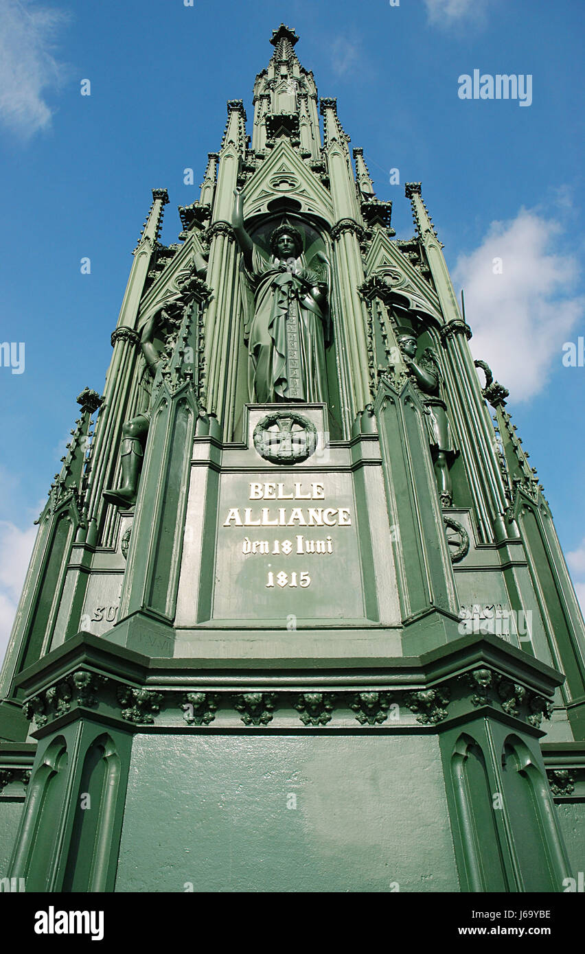 Monumento in stile berlinese di costruzione architettura in stile architettonico emblema Foto Stock