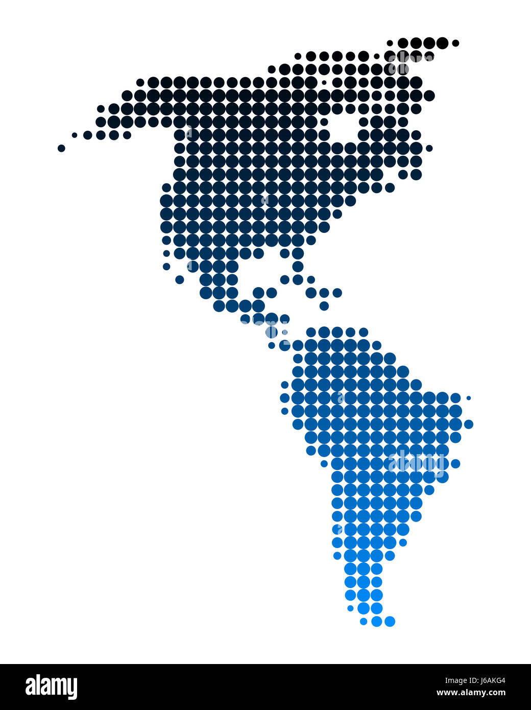 Mappa di america Foto Stock