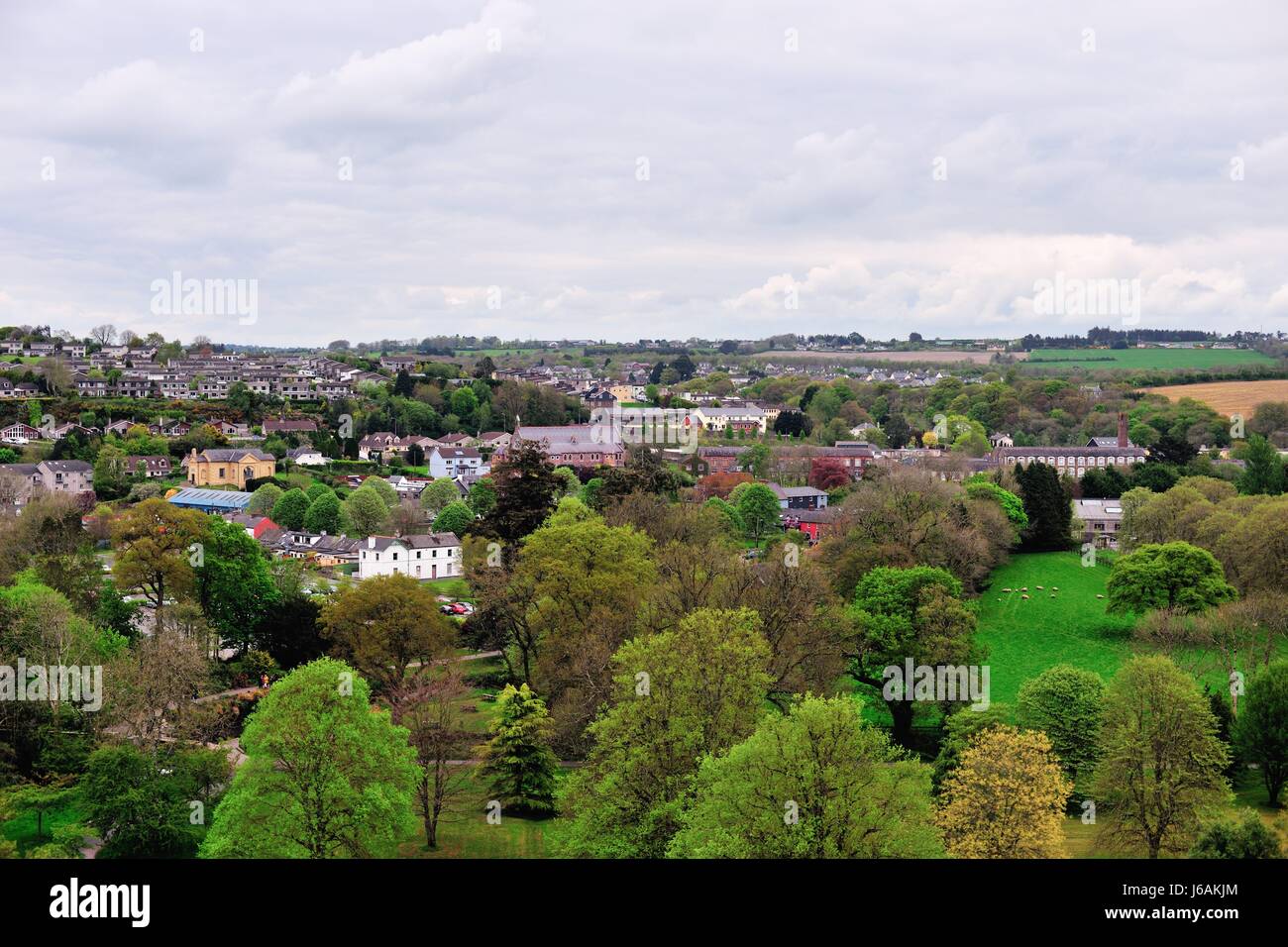 Vista panoramica di Blarney nella contea di Cork, Irlanda. Foto Stock