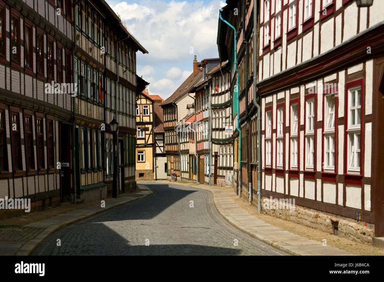 Semi-case con travi di legno Wernigerode nel harz Foto Stock