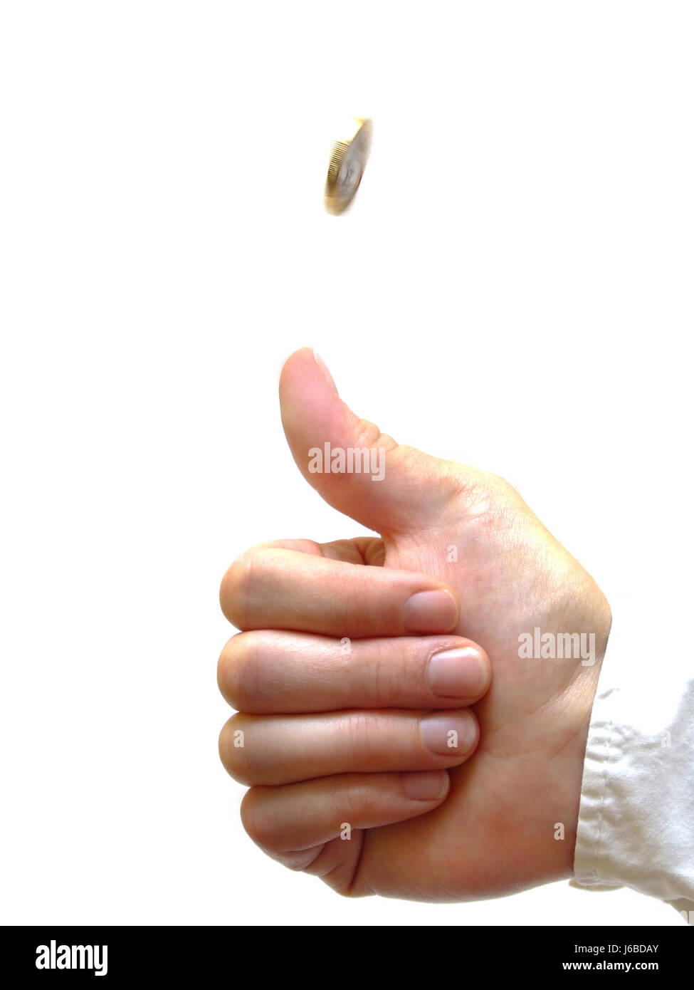 testa o croce Foto Stock