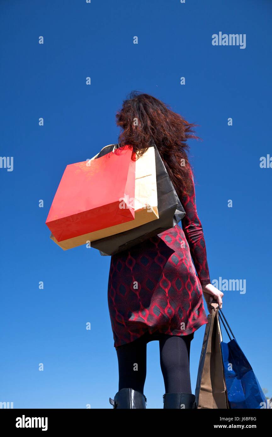 Donna spagna sexy shopping dapper accosting abbastanza graziosamente belle incantevole Foto Stock