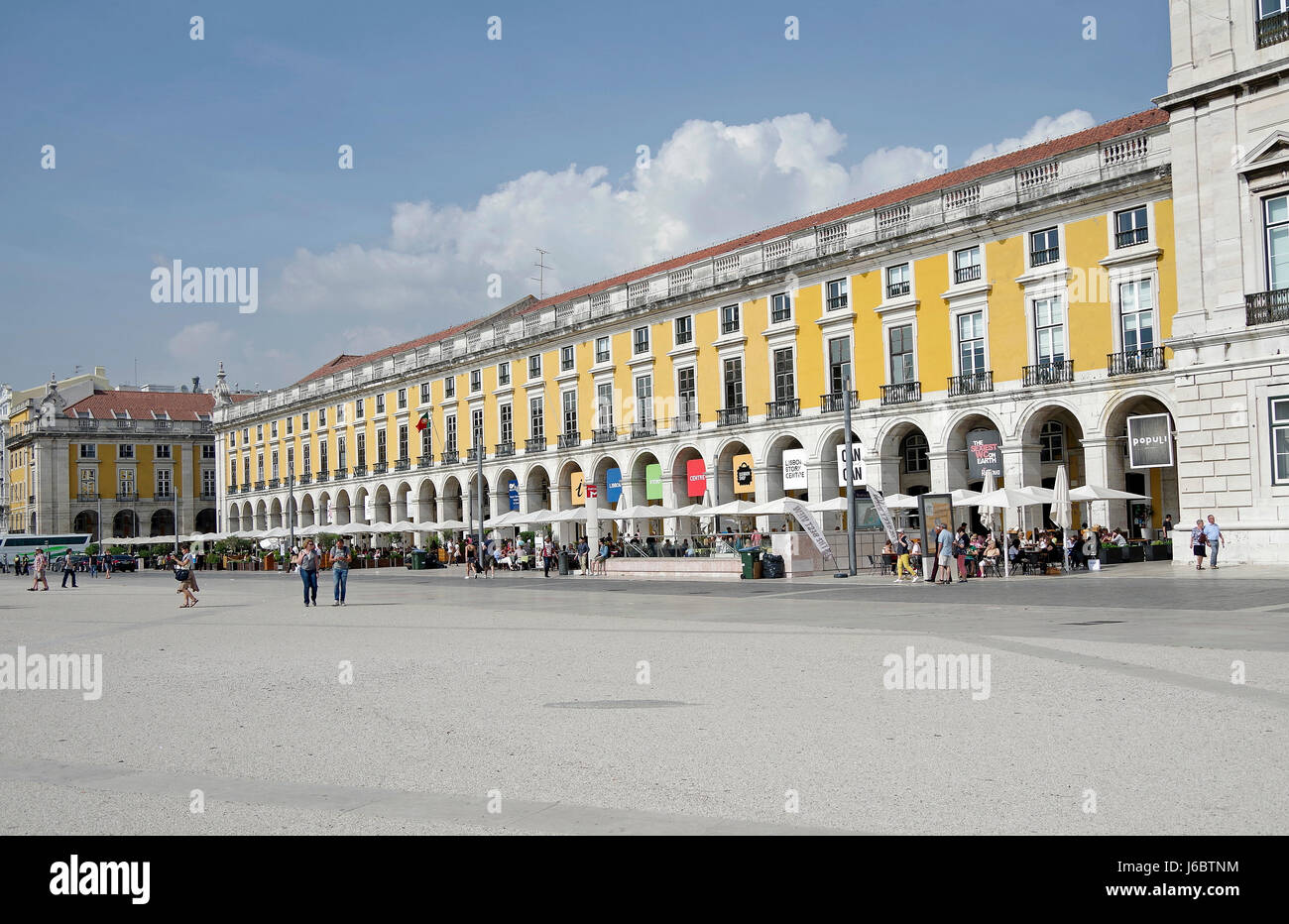 Praça do Comércio, Lisbona, Portogallo. Foto Stock