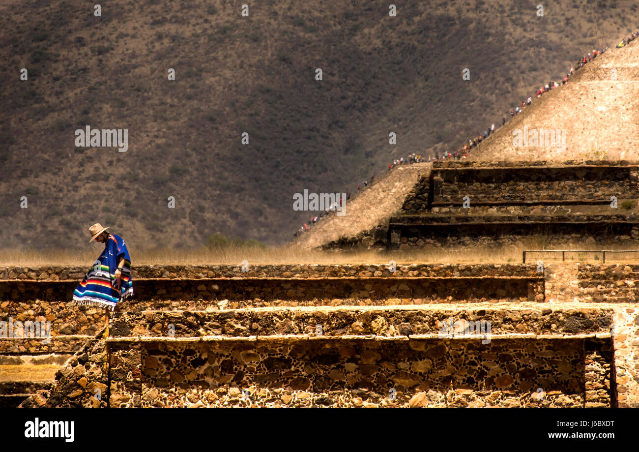 Teotihuacan sito. Città del Messico Foto Stock