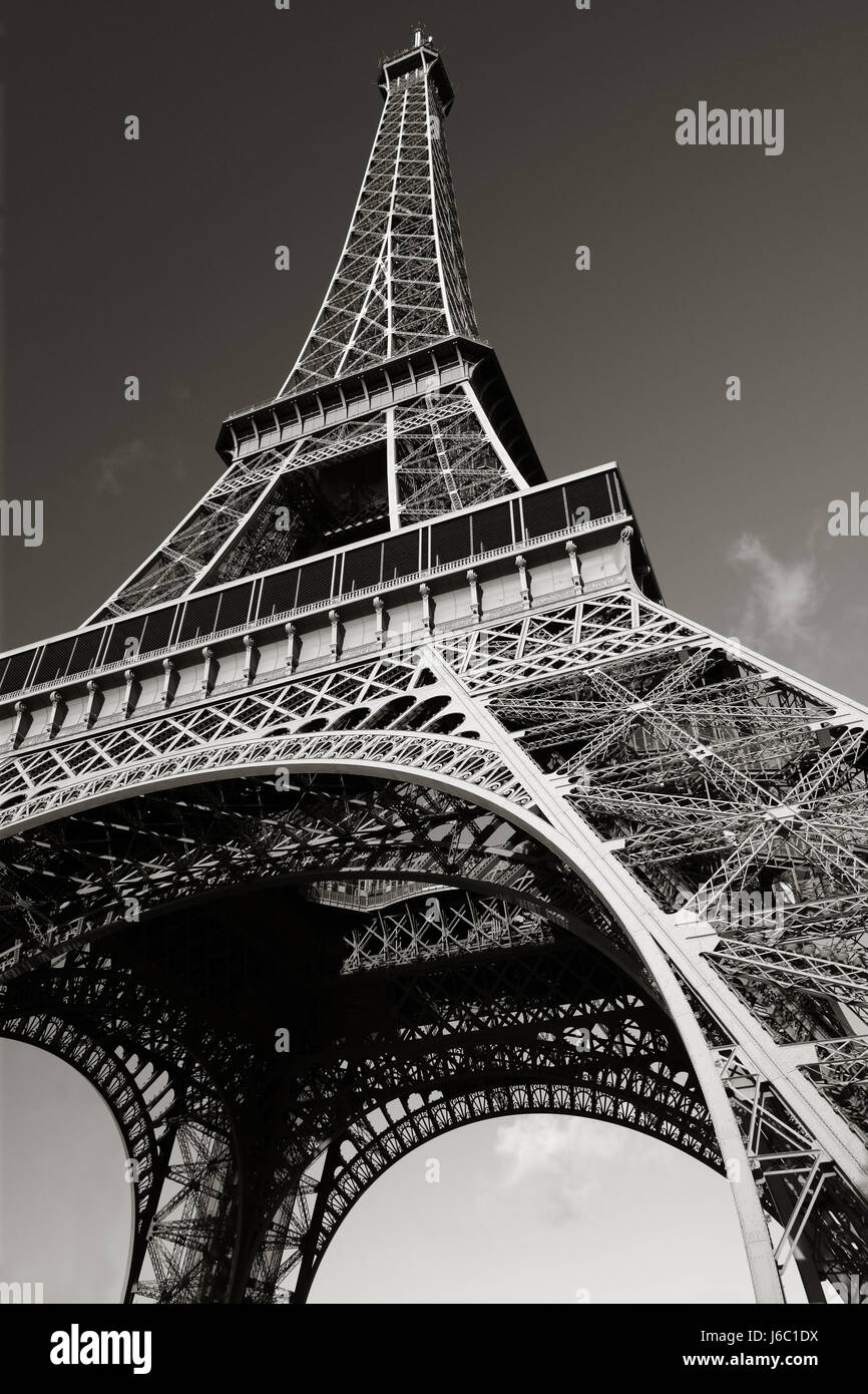 Famosa torre parigi francia costruzione di stile architettonico architettura Foto Stock