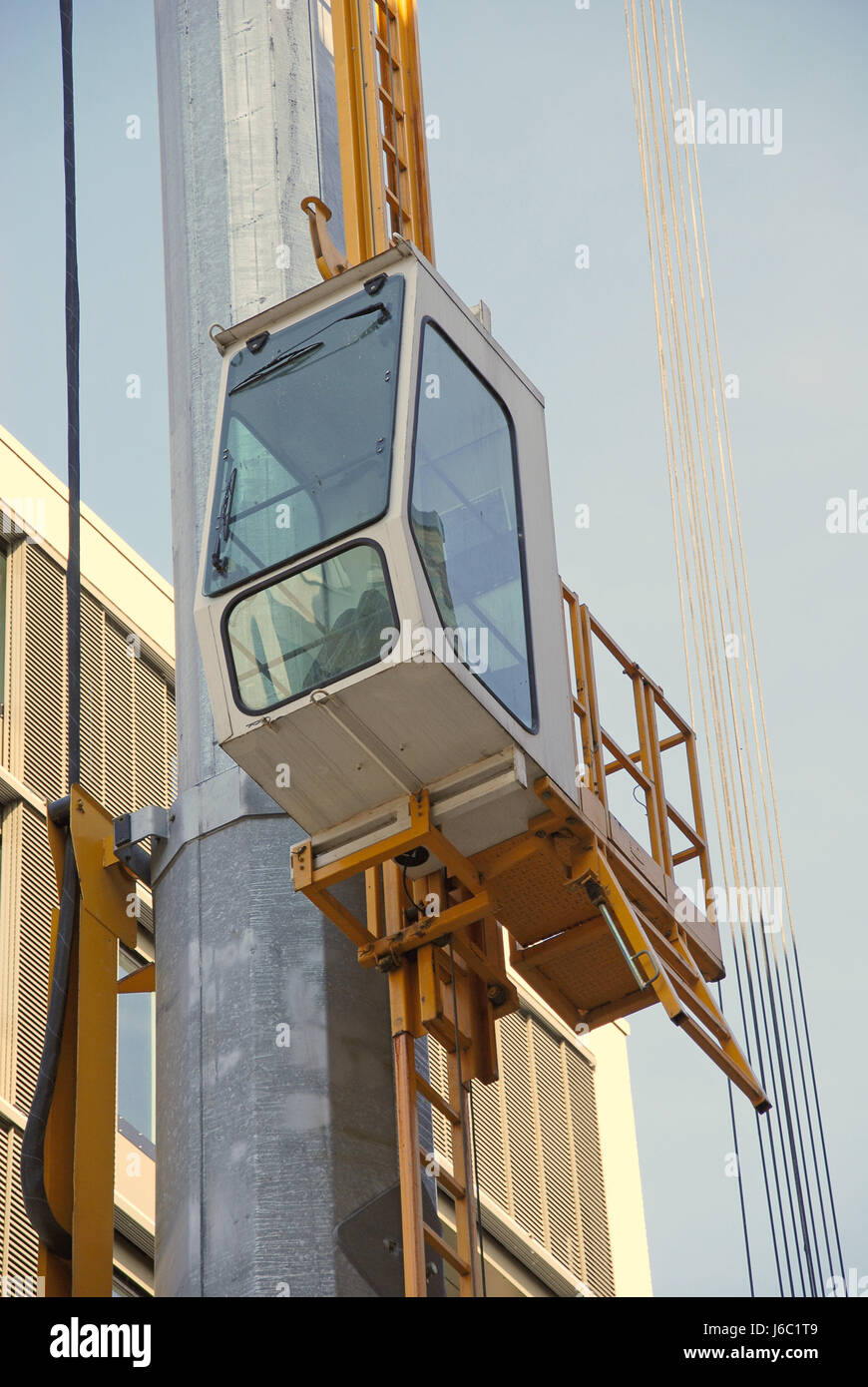 Costruire al piano di sopra la costruzione di gru area di alta pressione della costruzione di gru build del sito Foto Stock