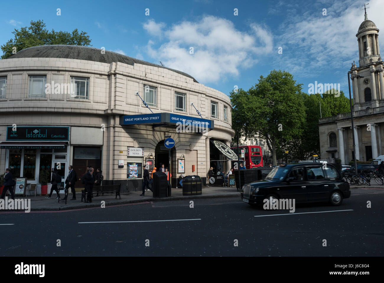 Great Portland Street station Foto Stock