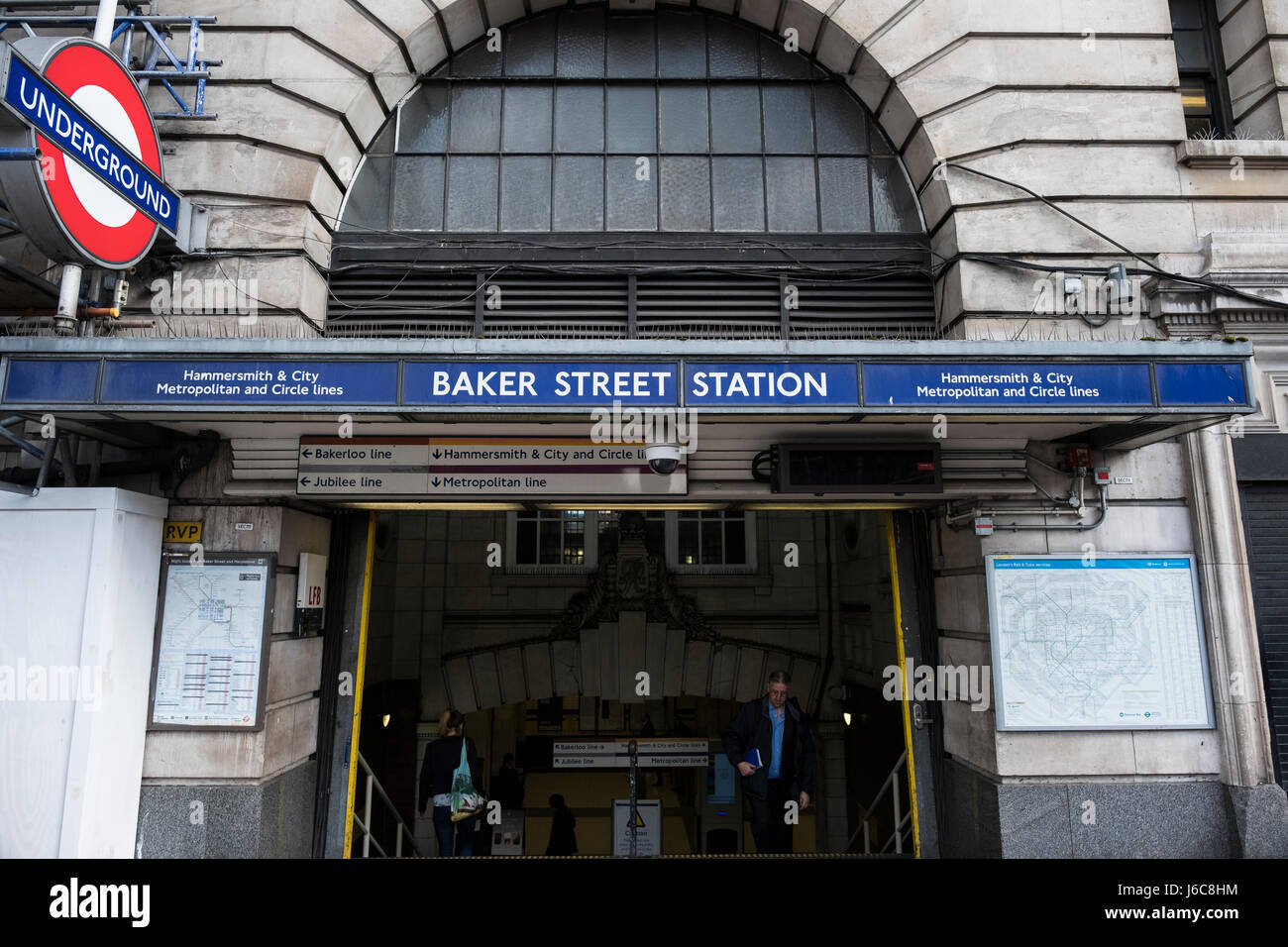 Stazione di Baker Street Foto Stock