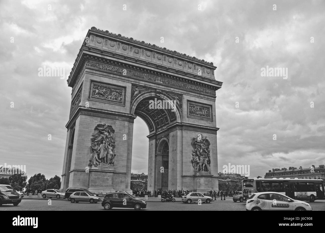 Parigi Francia stile di costruzione di architettura in stile architettonico trionfale Foto Stock