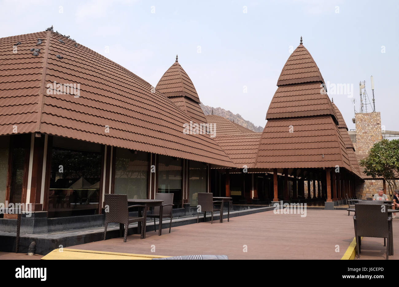 Ananta Spa e Resort Hotel in Pushkar, Rajasthan, India, il 17 febbraio 2016. Foto Stock