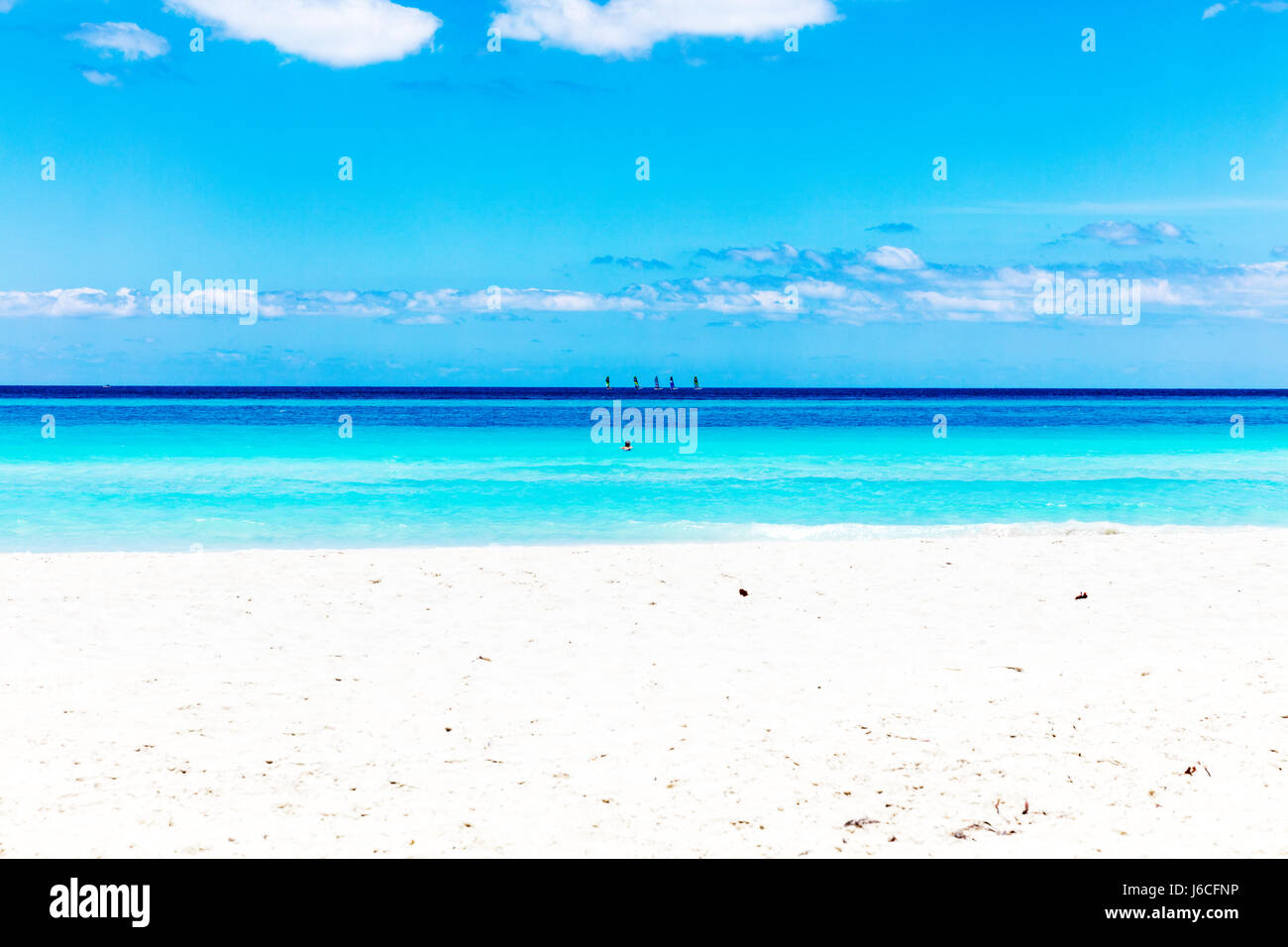 Spiaggia di Cuba, Cuba Varadero Beach, spiaggia di Varadero Cuba, spiaggia cubana, Cuba spiagge di Varadero Varadero, resort Cuba, cubana resorts, spiagge di Cuba, Cuba, mare Foto Stock