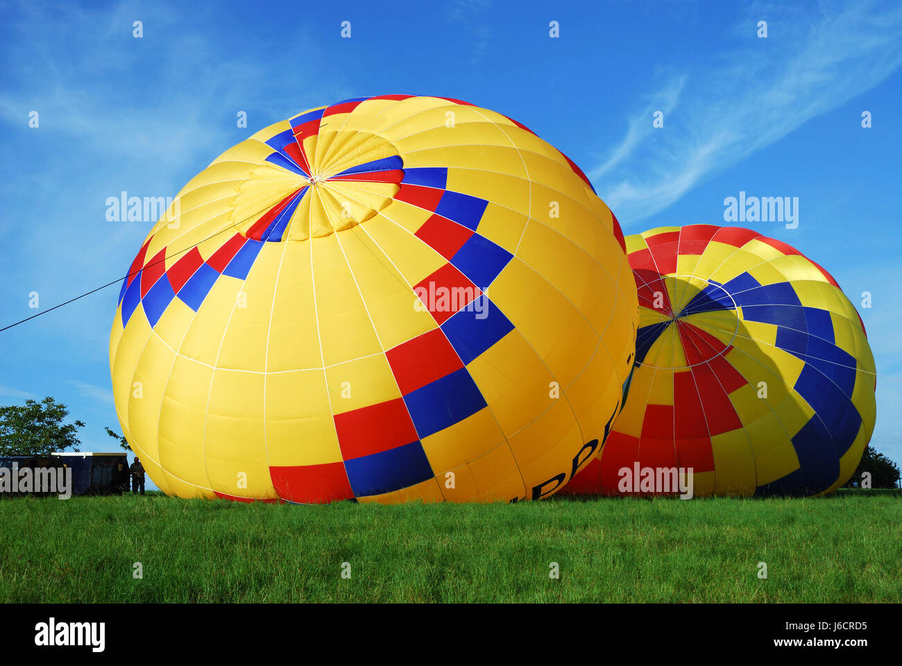 Hot hobby pallone aerostatico entusiasmo aria divertimento divertimento gioia gag scherzo Foto Stock