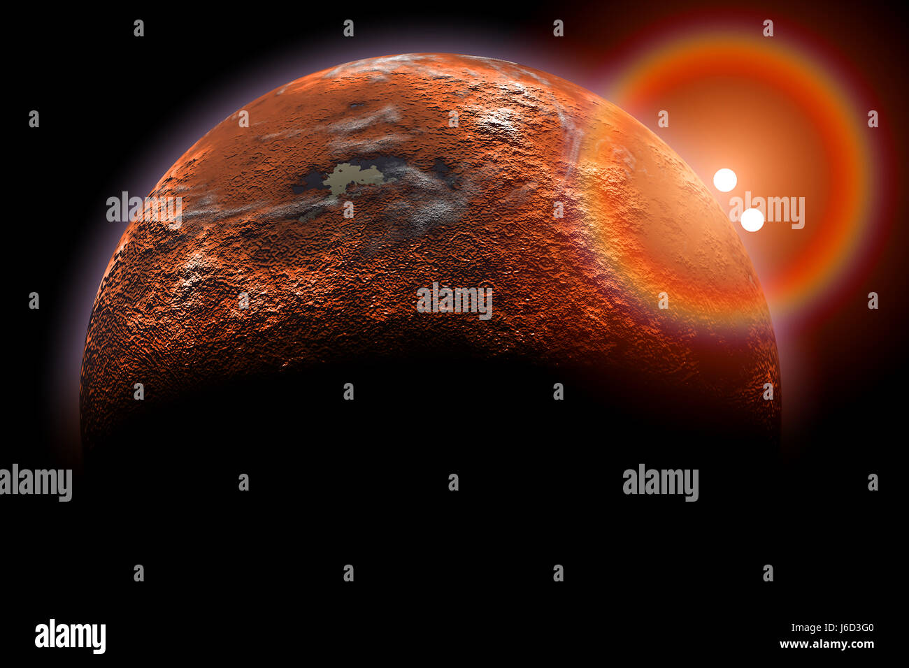 Proxima Centauri B-Exoplanet. Foto Stock