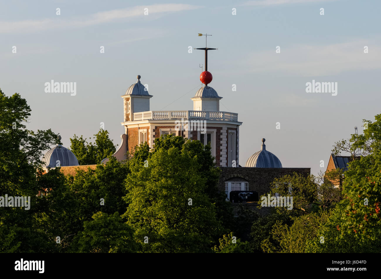 Il Royal Observatory di Greenwich Park, casa di Flamsteed, London, England, Regno Unito, Gran Bretagna Foto Stock