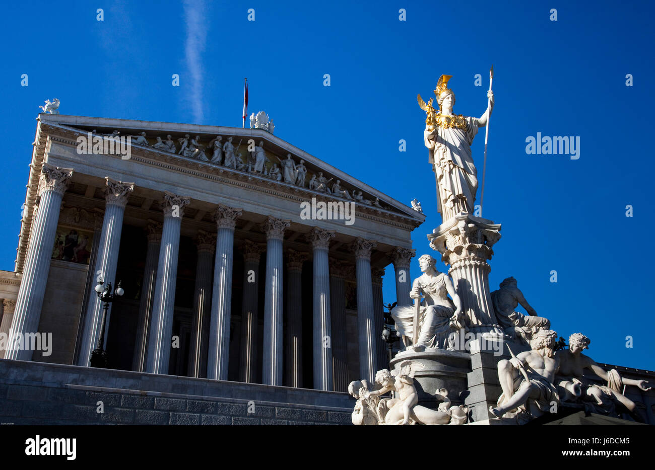 Il Parlamento,Vienna,l'Austria. Foto Stock